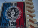 Paris : Shepard Fairey alias Obey restaure et modifie sa Marianne récemment détournée 