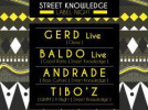 Street Knowledge Label Night au Showcase avec Gerd en live, Baldo en live, Andrade et Tibo’z