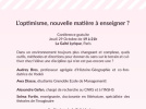 Conférence sur l'optimisme à la Gaîté Lyrique