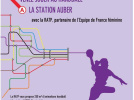 Handball Park à la sation Auber avec la RATP