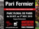 Pari fermier d'automne 2015 au Parc Floral