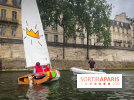 Du kayak et du canoë gratuit sur la Seine face à l'Île Saint-Louis à la base nautique du Bras Marie