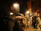 Wes Anderson sur le tournage de Fantastic Mr. Fox