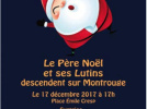 Le Père Noël et ses lutins descendent du ciel à Montrouge