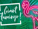Un flamant rose géant débarque à Vill’Up