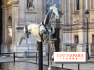 JO Paris 2024: Zeus, le cheval métallique de la cérémonie d'ouverture exposé à l'Hôtel de Ville