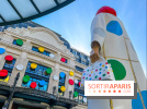 La gigantesque Yayoi Kusama devant le siège de Louis Vuitton, face à la Samaritaine