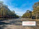 Visuel Paris vide Champs Elysées Arc de Triomphe