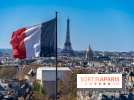 visuel Paris visuel  -  France - Tour Eiffel - drapeau