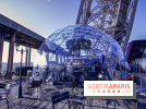 La terrasse d’hiver de Bulle Parisienne sur la Tour Eiffel 