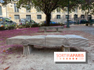 Ce parc parisien dans le 6e arrondissement cache deux bancs en forme de livre