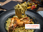 La Vela, le restaurant italien - méditerranéen de Boulogne - - pâtes - linguine - la vela - gambas