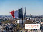 Le panorama du Panthéon - l'une des plus belles vues de Paris à 360° - vue paris - Tour Eiffel - drapeau
