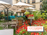 La terrasse cachée du Joy à l'Hôtel Fouquet's 2023 : le jardin de coquelicots