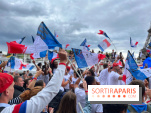 Athlètes et flambeau de Paris 2024