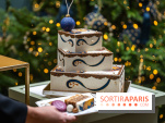 La bûche coffrets de Noël en trompe l'œil de Ladurée 2024 par Julien Alvarez et les créations de fête