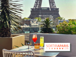 Bar Les Ombres : cocktails & tapas sur le rooftop du Musée du Quai Branly avec vue sur la tour Eiffel