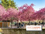 Les pommiers et cerisiers en fleurs du Jardin de Reuilly, Parc de Reuilly à Paris 12e - photos  - table pique nique 