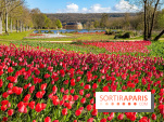 Les tulipes du Château de Dampierre, son jardin anglais et le jardin Le Nôtre