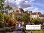 La terrasse du Moulin de Nemours, la guinguette estivale en bord de Loing 77