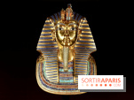 Le masque de Toutânkhamon sur fond noir - Toutankhamon : son tombeau et ses trésors