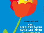 bibliothèque hors les murs 2011, lire dans les parcs et jardins, lecture enfant