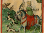 Femme à cheval à la
chasse, 