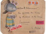 Enveloppe-collage de Jacques Prévert