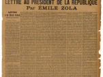 exposition bibliothèque François Mitterand, exposition BNF, exposition presse BnF, La Presse à la Une, La Presse à la Une Francois Mitterand Paris,  L’Aurore, 13 janvier 1898, article d’Emile Zola : « J’accuse …! »