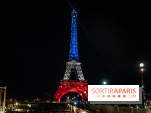 La Tour Eiffel en bleu blanc rouge ces 12 et 13 novembre 2025