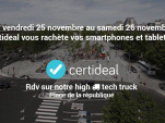 Le High-Tech Truck Place de la République pour revendre ses appareils 