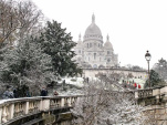 Paris sous la neige ce samedi, les photos