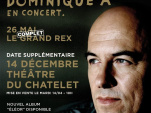 Dominique A en concert au Théâtre du Châtelet en décembre 2015