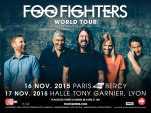 Foo Fighters en concert à Paris Bercy Arena en novembre 2015