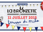 La Bronzette, saison 2015, sur la terrasse du Nüba