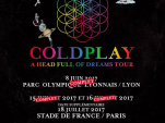 Coldplay en concerts au Stade de France en juillet 2017