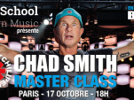 Chad Smith en masterclass à La Petite Halle de La Villette à Paris