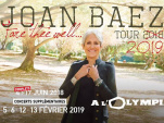 Joan Baez en concert à l’Olympia de Paris en février 2019
