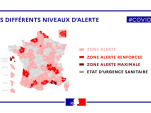Coronavirus : les différences entre zone alerte, alerte renforcée et alerte maximale