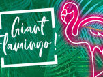 Un flamant rose géant débarque à Vill’Up