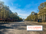 Visuel Paris vide Champs Elysées Arc de Triomphe