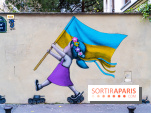 Le monde du street art se mobilise pour l'Ukraine à Paris, les photos