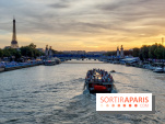 Visuels Paris - La Seine - Péniche - Coucher de soleil 