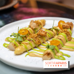 Rivages restaurant du Scribe par Martin Simolka - asperges blanches des landes - moutarde fumée - kumquat