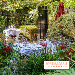 Terrasse de l'Hôtel Particulier, le jardin verdoyant au cœur de Montmartre - photo