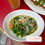 Chez Carrie - Pois chiche, fregola sarda, bouillon, pistou