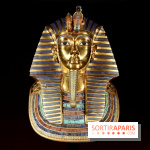 Le masque de Toutânkhamon sur fond noir - Toutankhamon : son tombeau et ses trésors