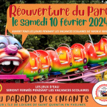 Au Paradis des Enfants, le parc d'attractions dès 1euro dans l'île de loisirs de St Quentin en Yvelines, rouvre en février !