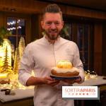 La Bûche de Noël du Mandarin Oriental Lutetia Paris 2025 : la bûche lumière par Nicolas Guercio