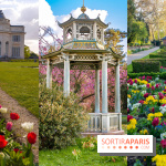 Le Parc de Bagatelle au printemps qui dévoile ses cerisiers, tulipes et jonquilles